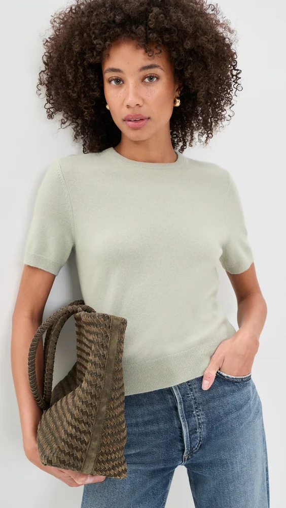 Relaxed Short Sleeve Sweater