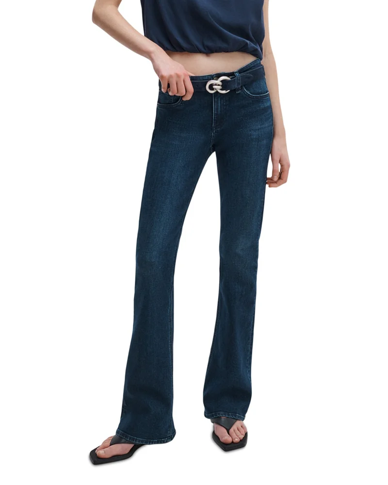 Kinsley Mid Rise Full Bootcut Jeans in Lulu