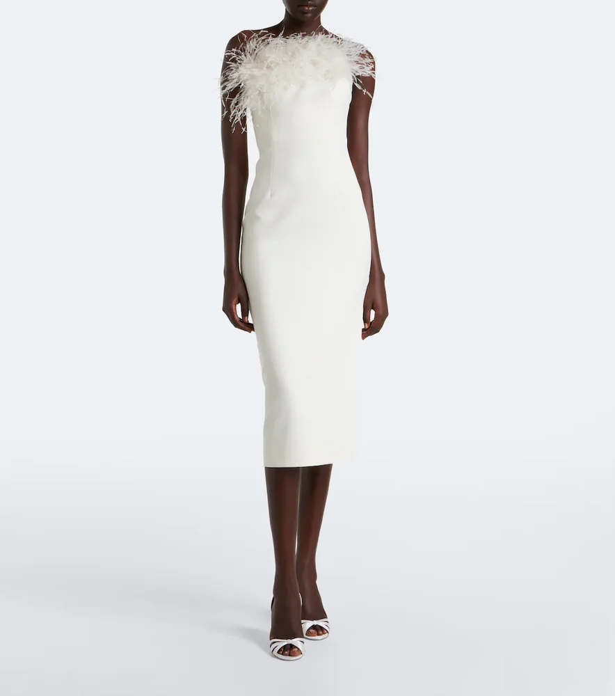 Bridal Aerine crêpe cocktail dress