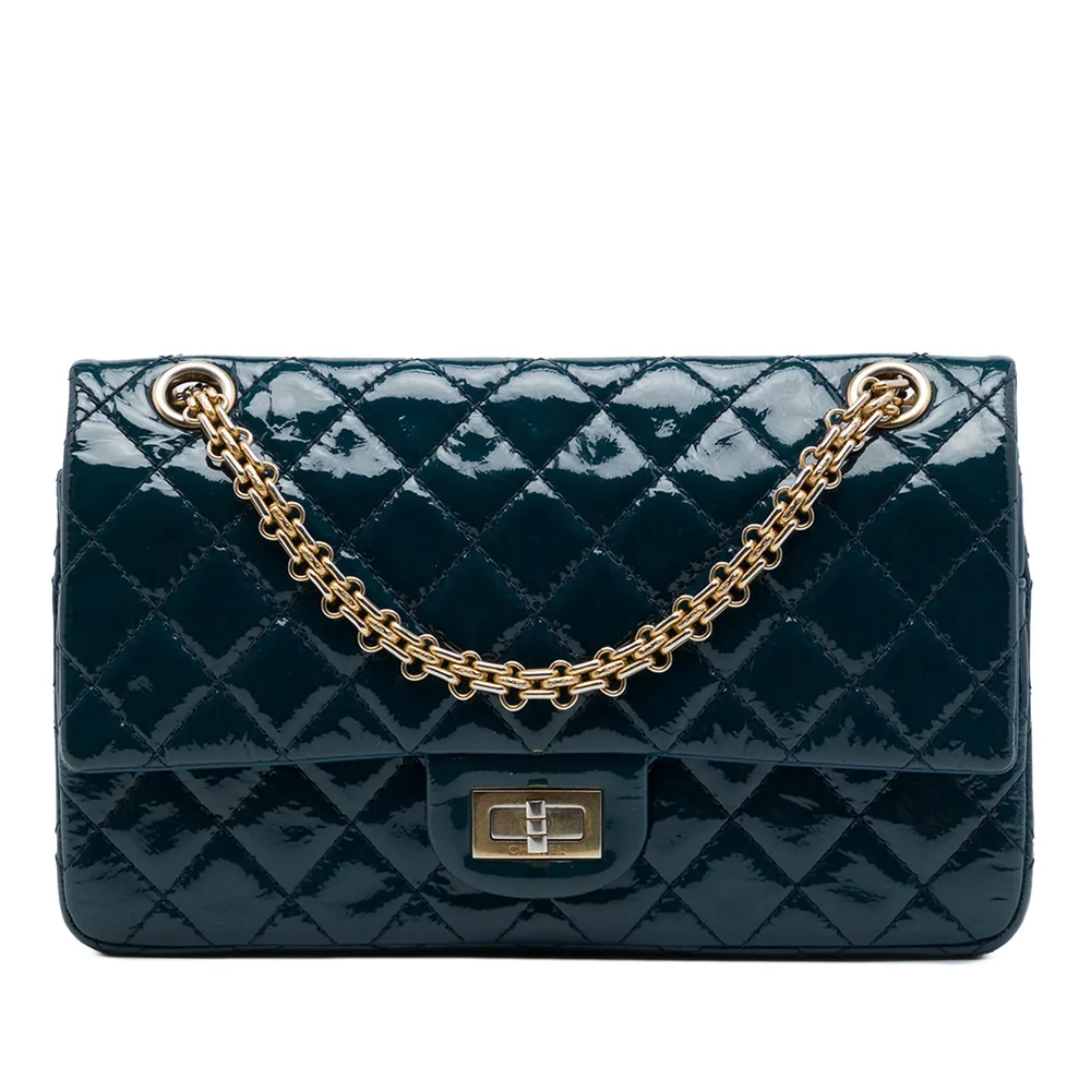 Pre-Owned Chanel Reissue 2.55 Flap Bag Quilted Patent 225
