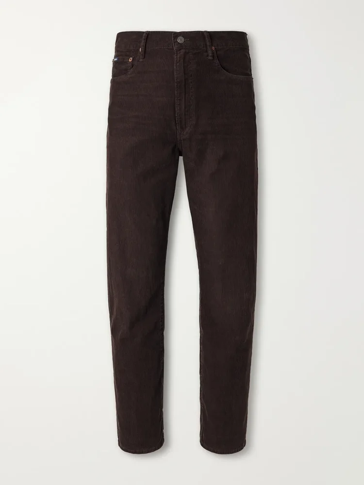 Straight-Leg Cotton-Corduroy Trousers