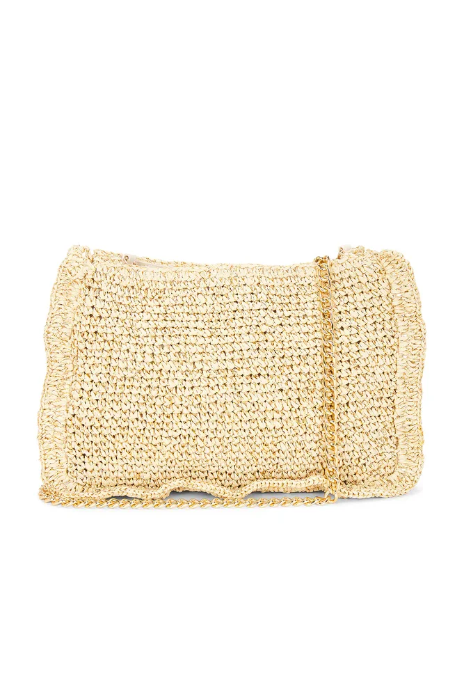 Yuri Champagne Bow Crossbody Bag