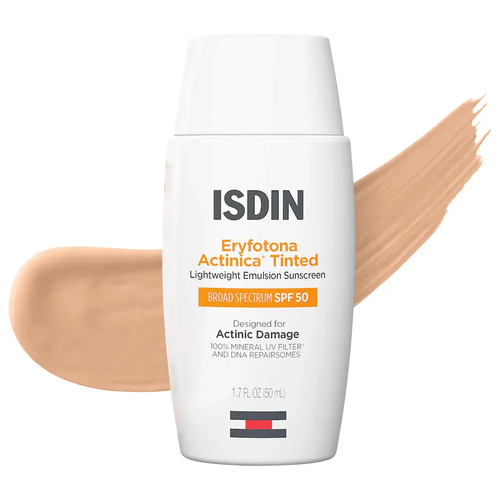 Eryfotona Actinica Tinted Lightweight Moisturizing Repairing Mineral Sunscreen SPF 50