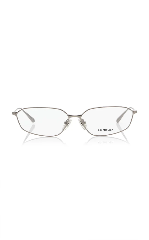 Editorial Oval-Frame Metal Glasses