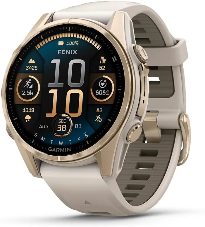 fēnix 8 Sapphire 43mm, Fog Gray/Dark Sandstone