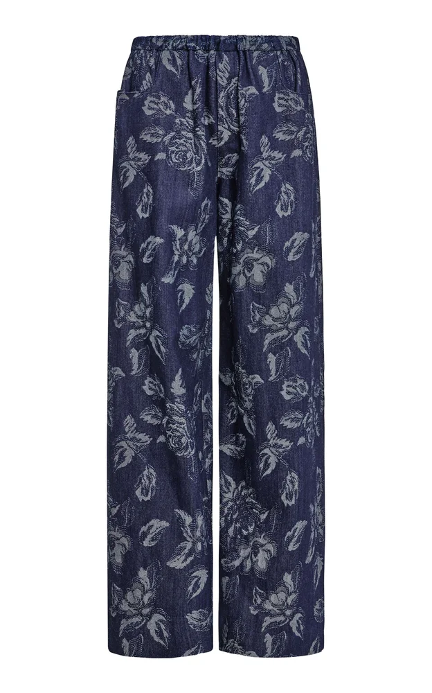 Ila Floral Denim Trousers