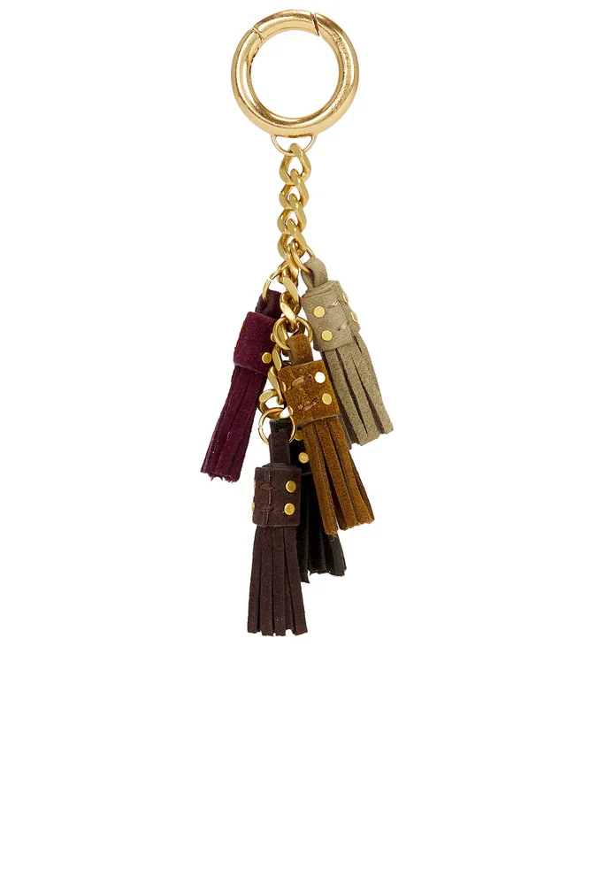 Multi Tassel Bag Charm