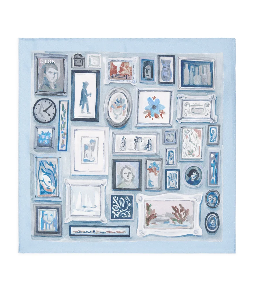 Silk Portrait Pocket Square