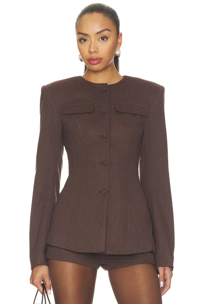 Trina Collarless Blazer