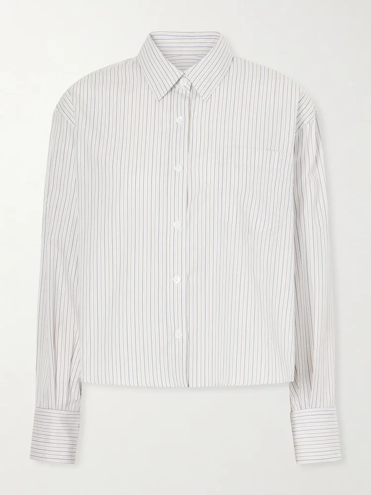 Striped organic cotton shirt