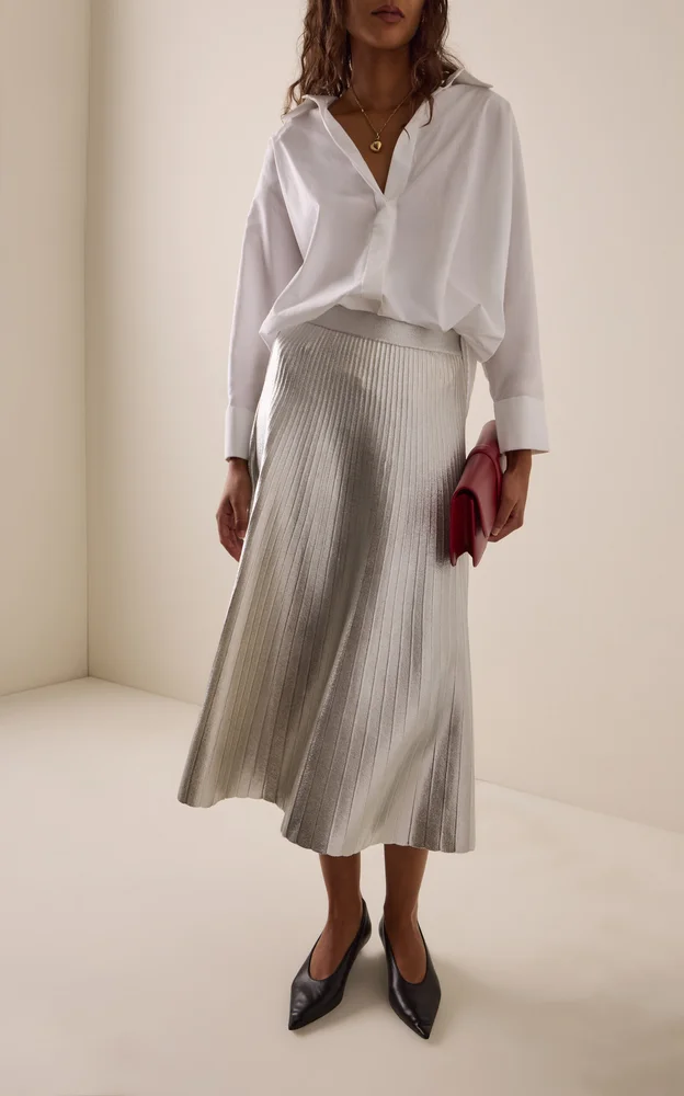 Anya Foiled Midi Skirt