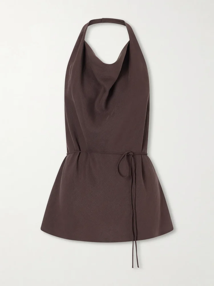 Izaro TENCEL™ lyocell and linen-blend blouse
