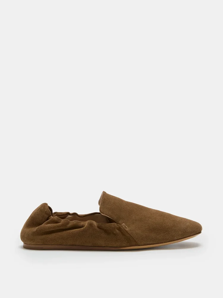 Orlando Moccasin in Taupe Suede