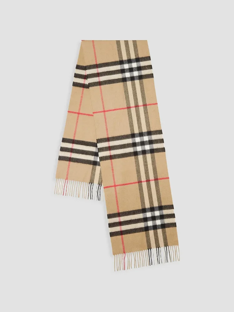 The Classic Giant Check Cashmere Scarf