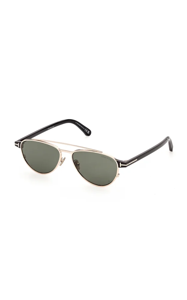 Anthony Aviator-Frame Metal Sunglasses