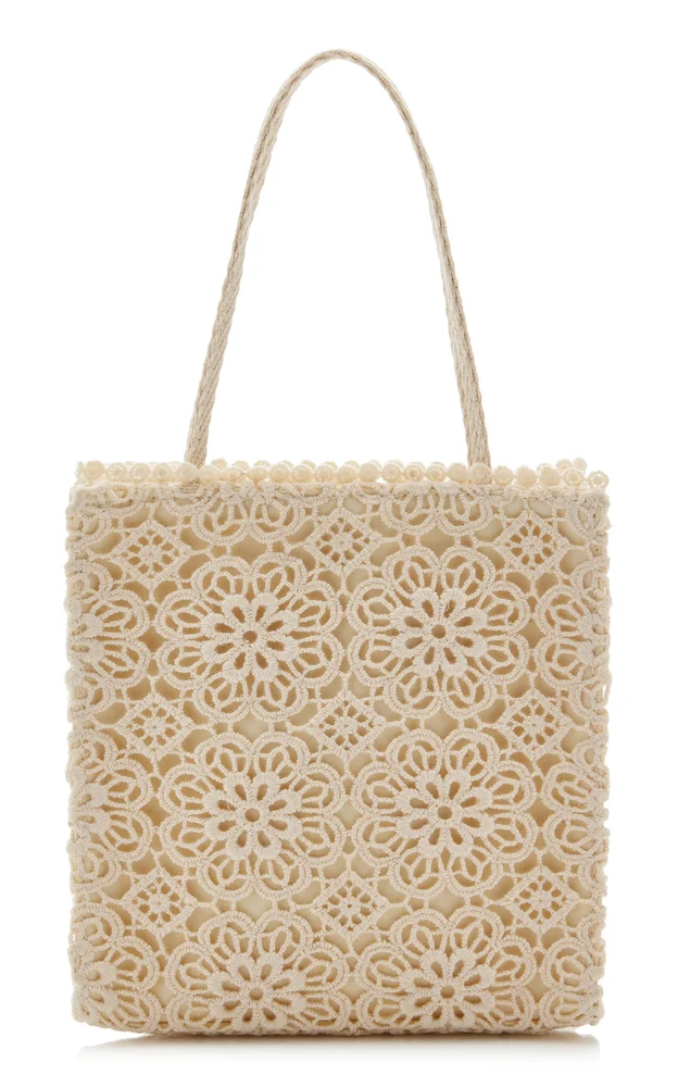 Exclusive La Isla Milo Small Crocheted Tote Bag