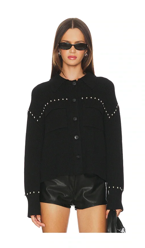 Jay Studded Sweater Jacket