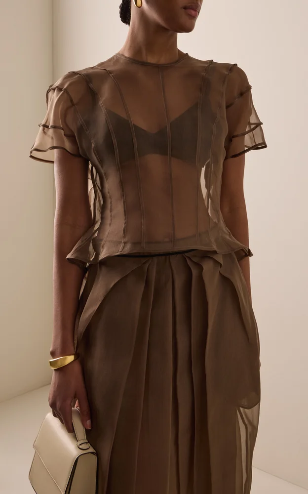Anemoia Silk Organza Blouse
