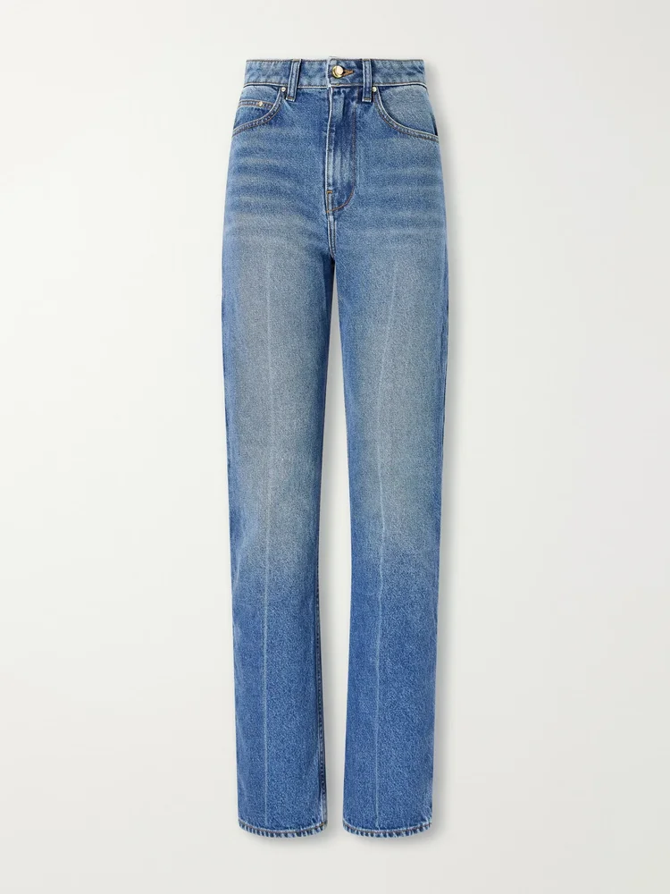 Noon Jean high-rise straight-leg jeans