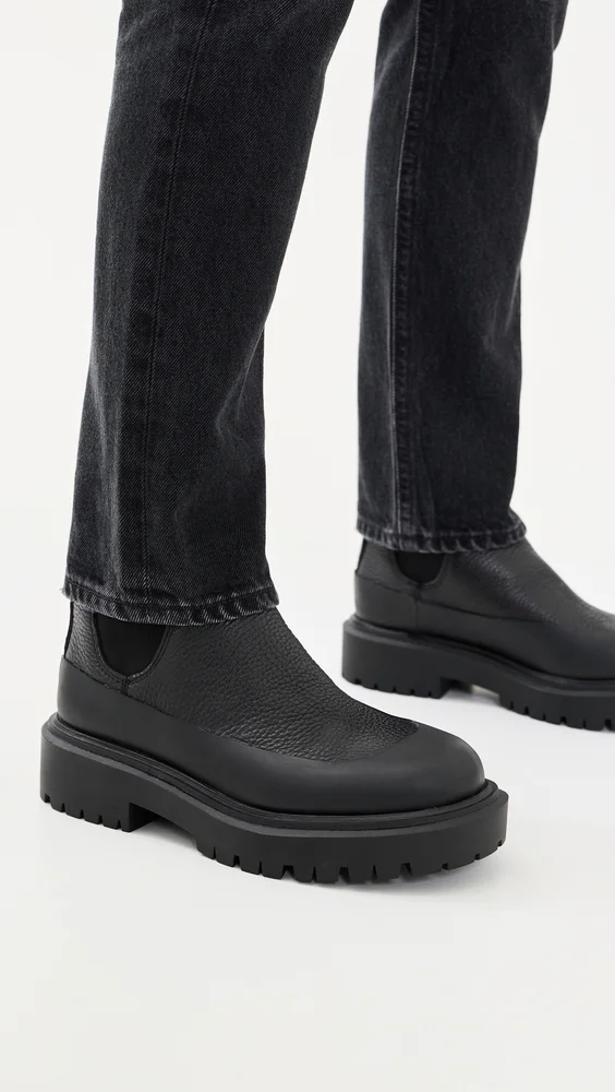 Suri Black Leather Chelsea Boots