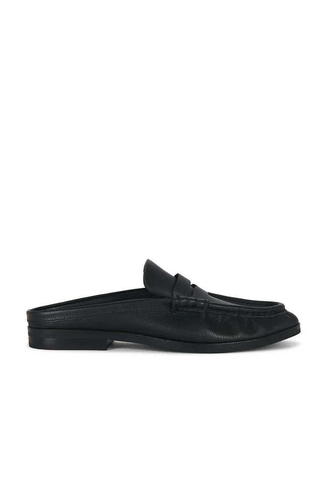 Dean Pebble Leather Loafer Mule
