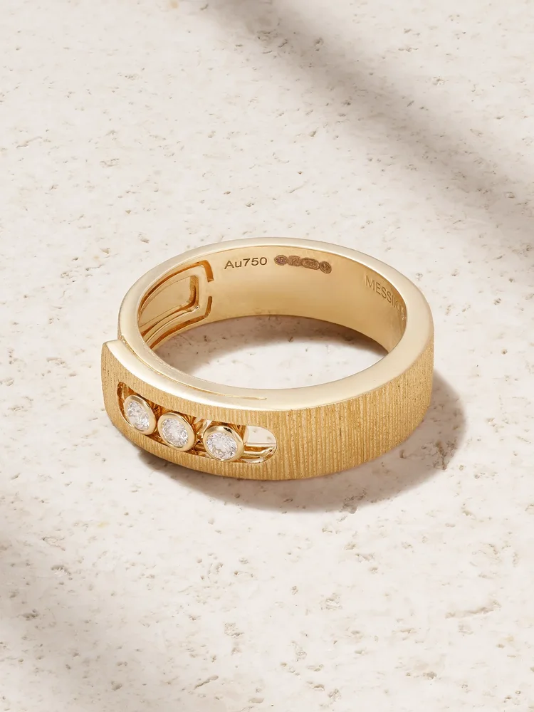 Move Noa Ciselé 18-karat gold diamond ring