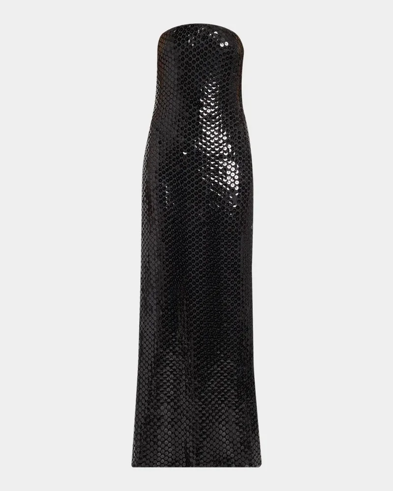 Angel Strapless Sequin A-Line Gown
