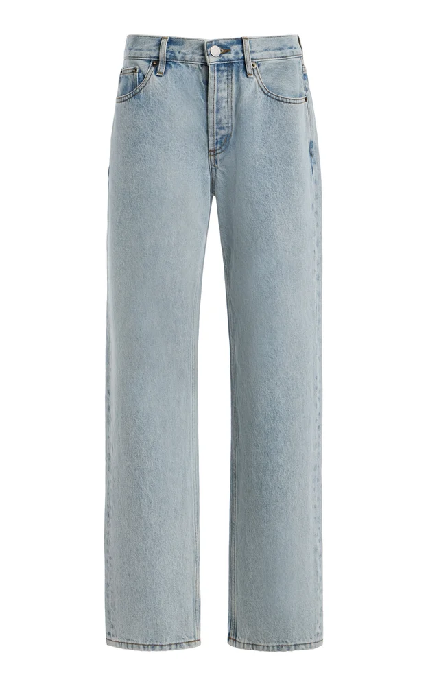 Life Rigid Mid-Rise Straight-Leg Jeans