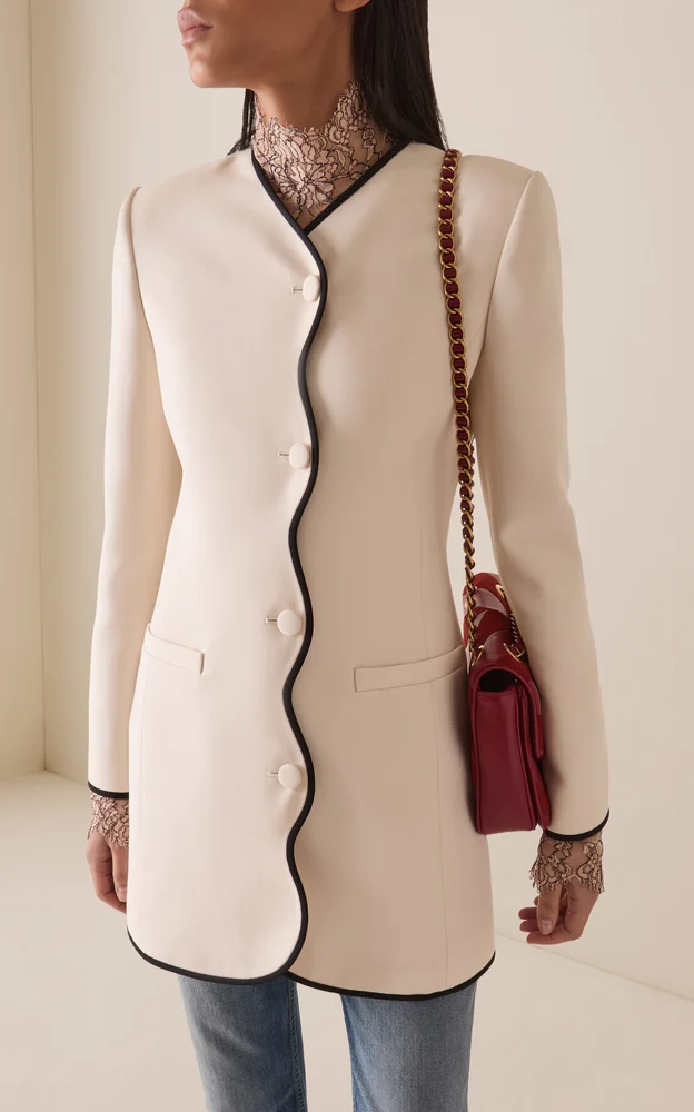 Solid Canvas Silk-Linen Jacket