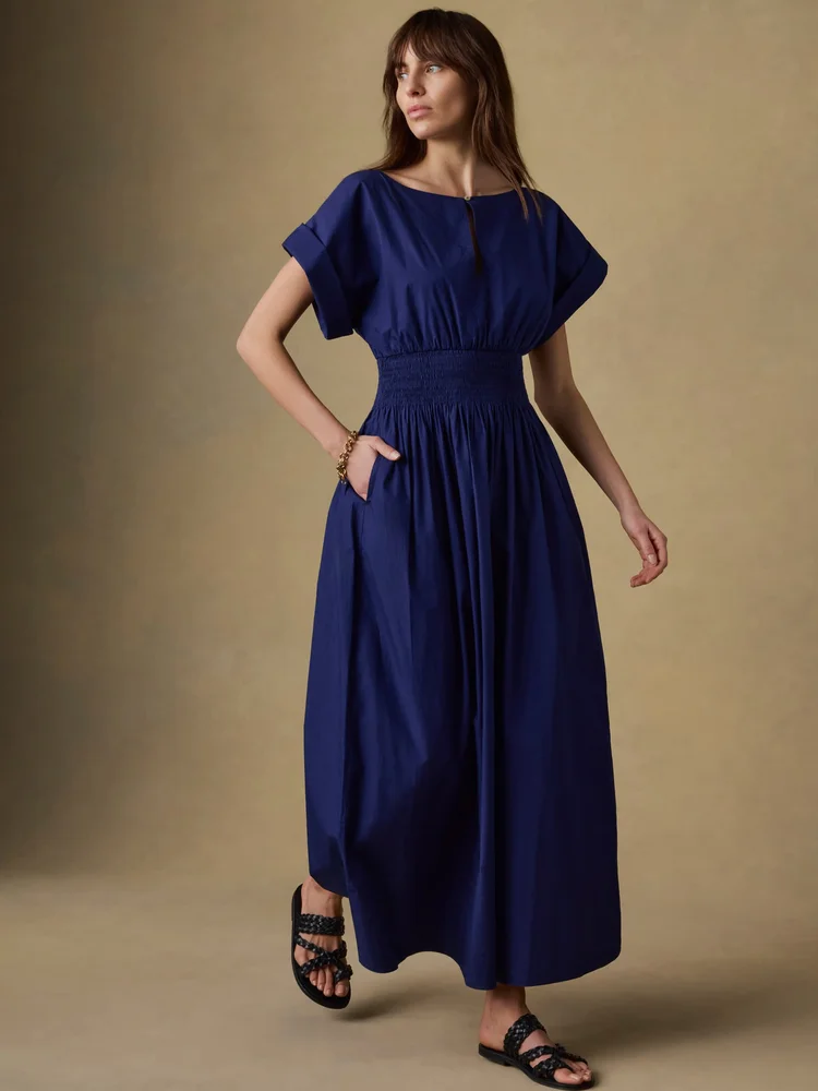 Coastal Poplin Lucia Dress