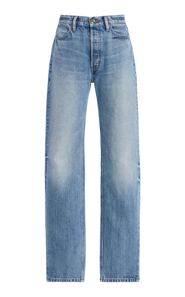 The Agnes Rigid Mid-Rise Straight-Leg Jeans