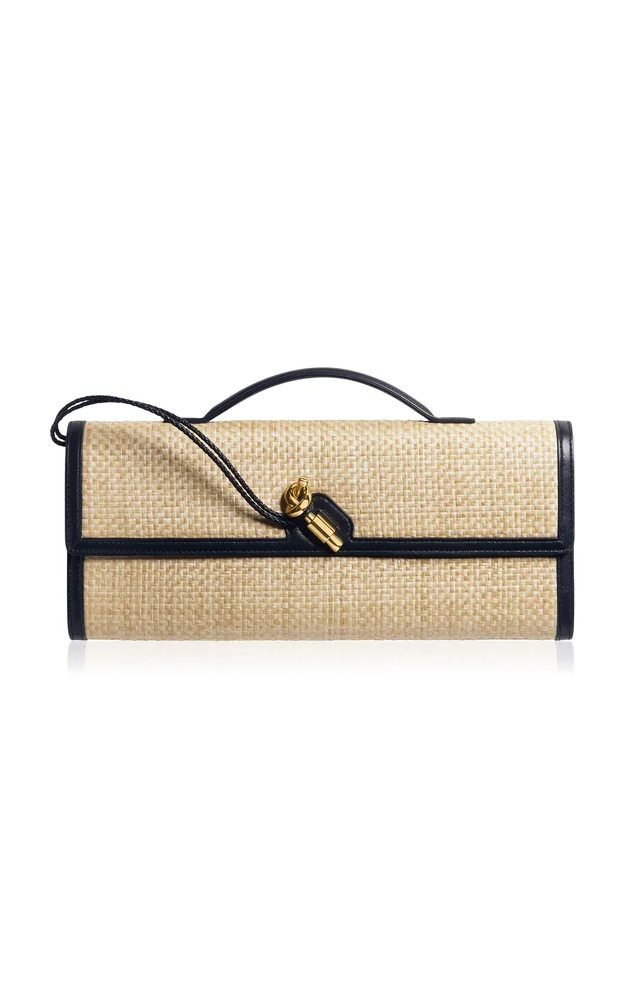 Andiamo Raffia Clutch