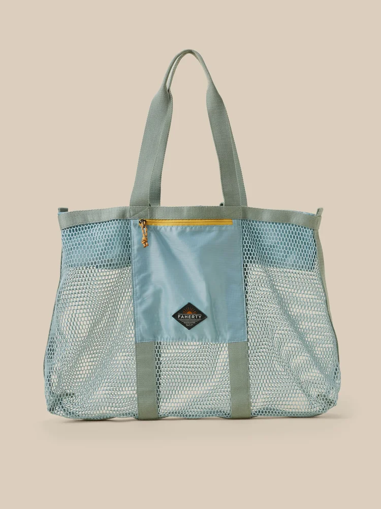 Shorelite Mesh Tote - Seafoam