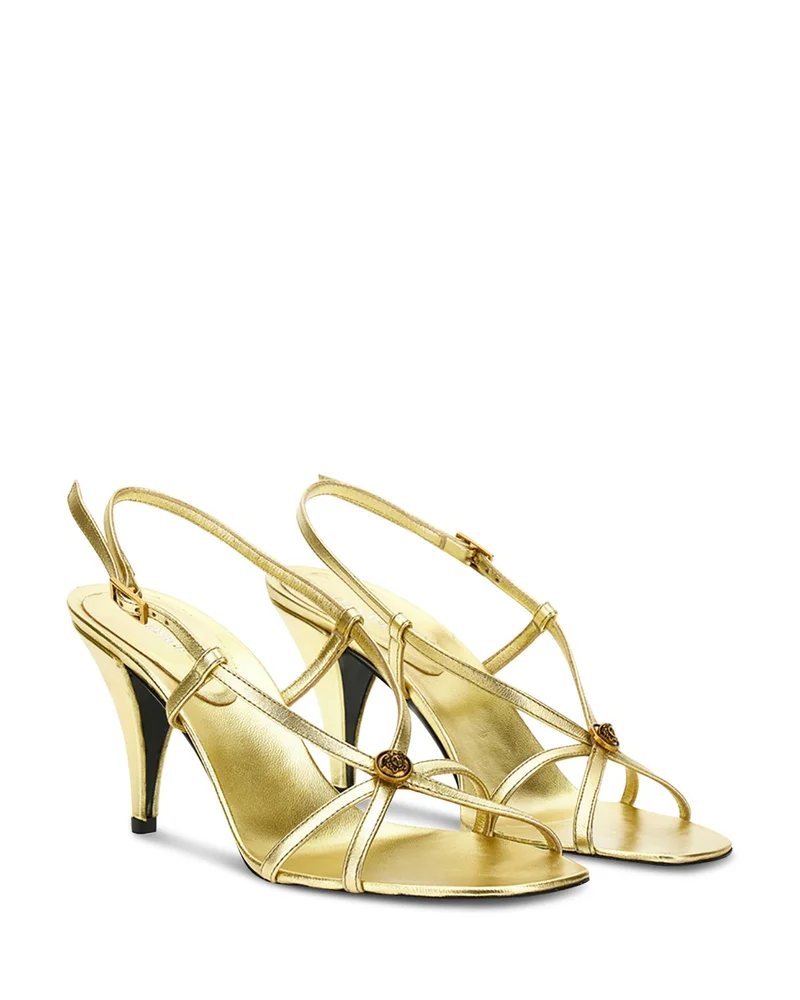 Women's Laminated Leather Sandals