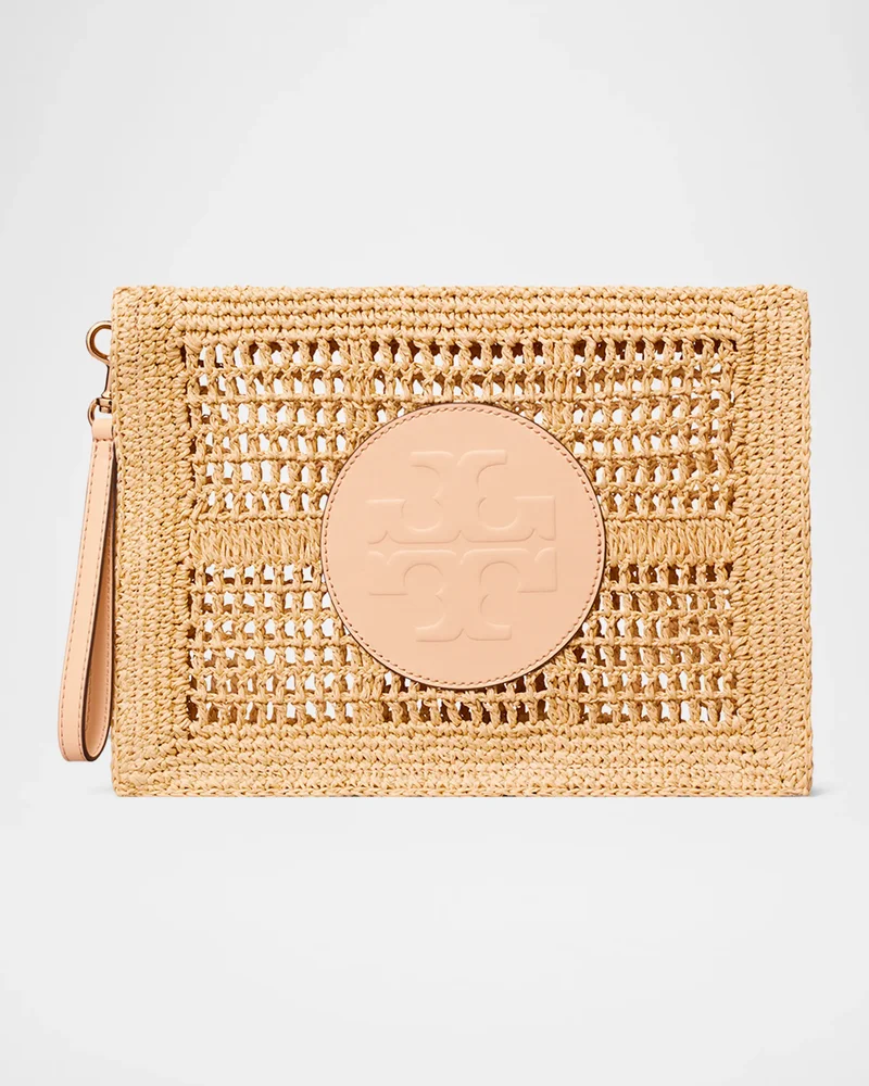 Ella Hand-Crocheted Paper Raffia Pouch Bag