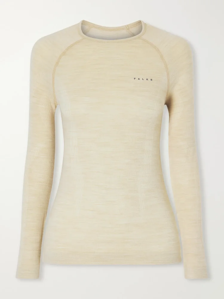 Stretch wool-blend baselayer