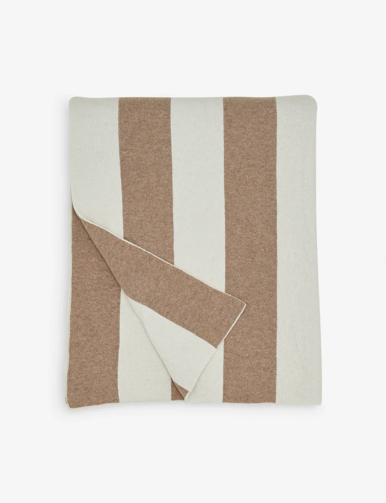 Simple Striped Wool Throw