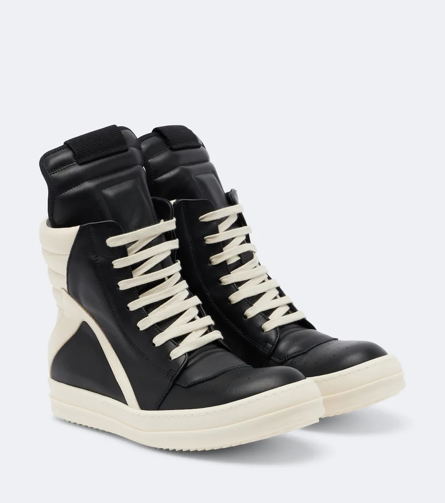 Geobasket leather sneakers