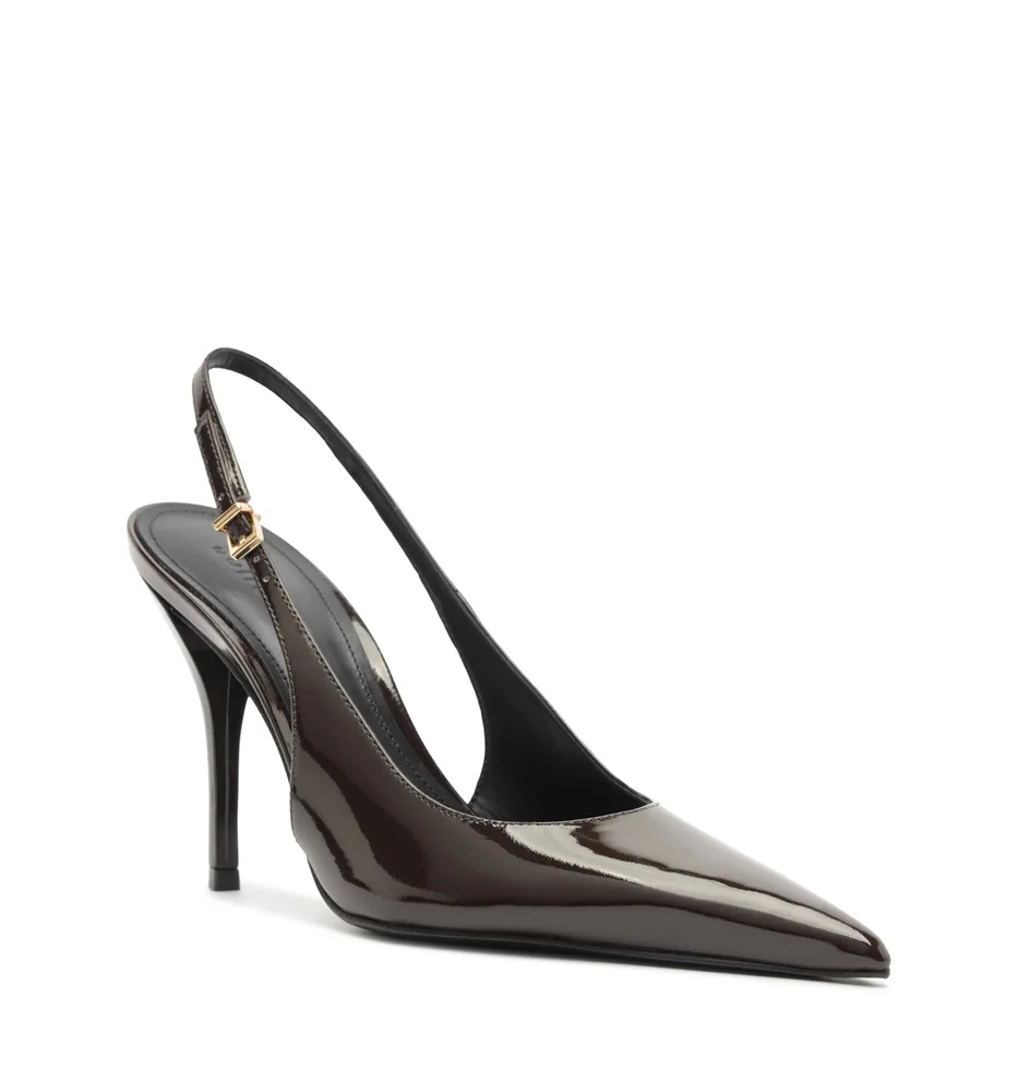 Liora Patent Slingback Pumps