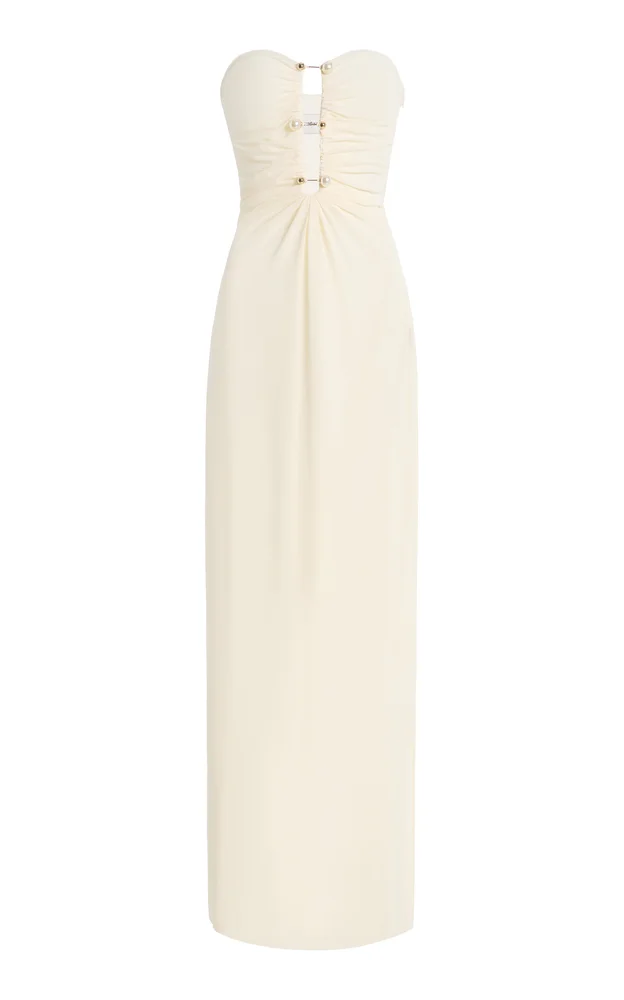 Alina Ruched Jersey Maxi Dress