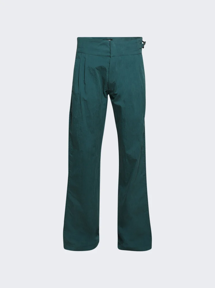 Rose Buckle Track Pants GREEN