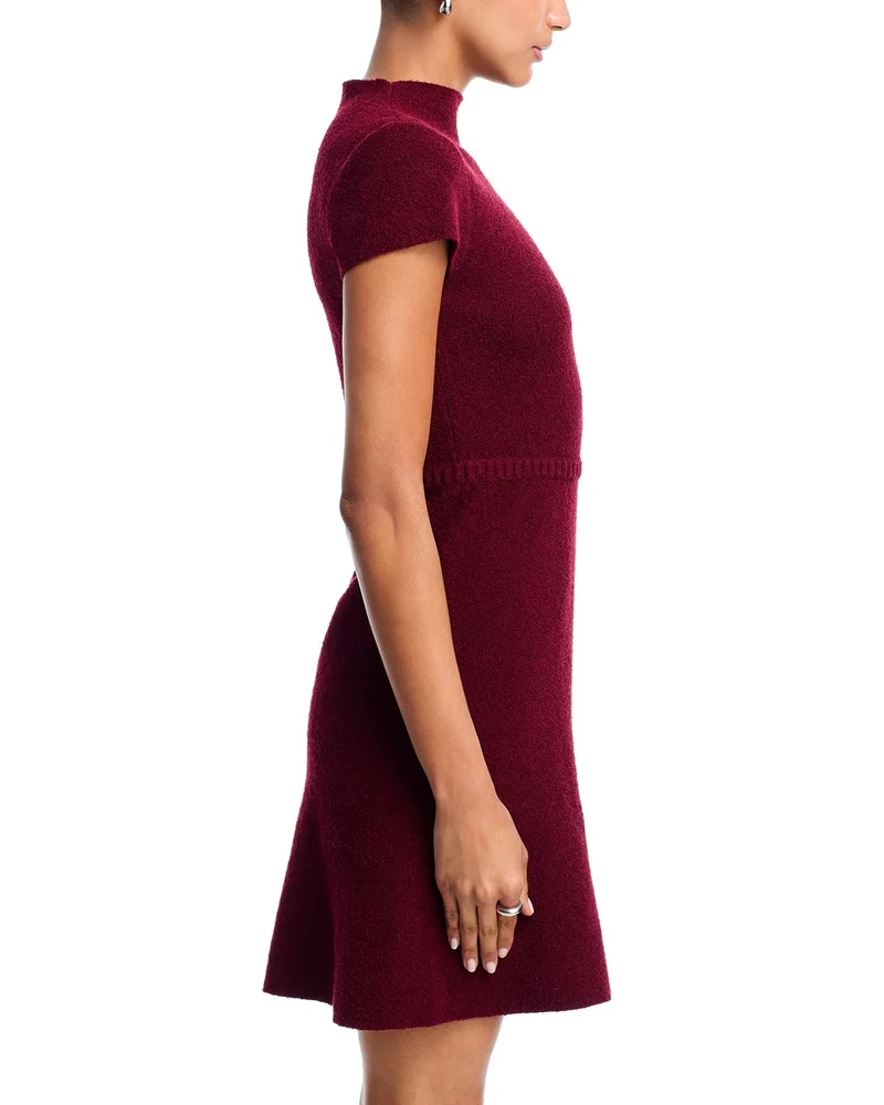 Bouclé Mock Neck Mini Dress - Exclusive
