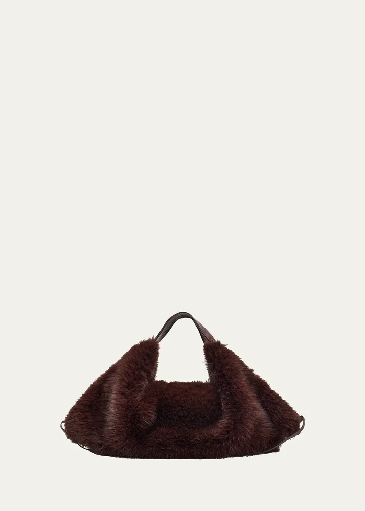 Luna Medium Faux Fur Shoulder Bag