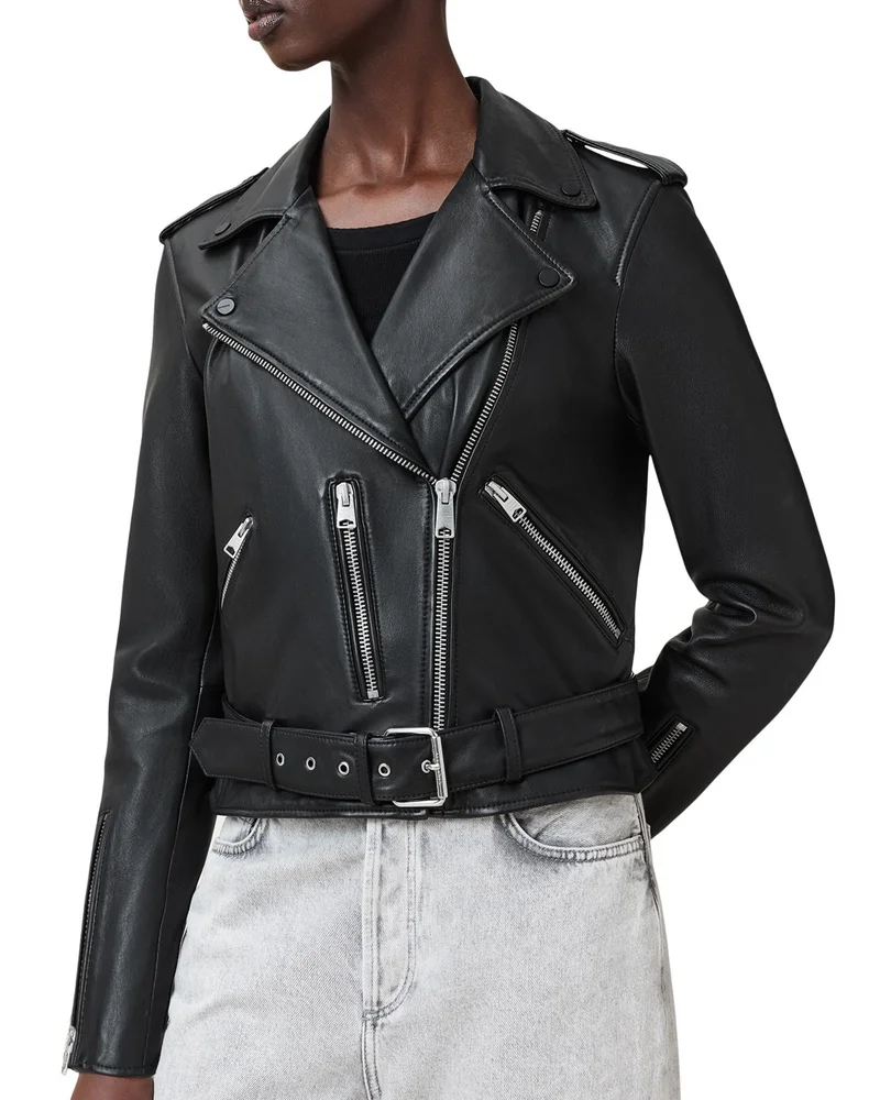 Balfern Leather Biker Jacket