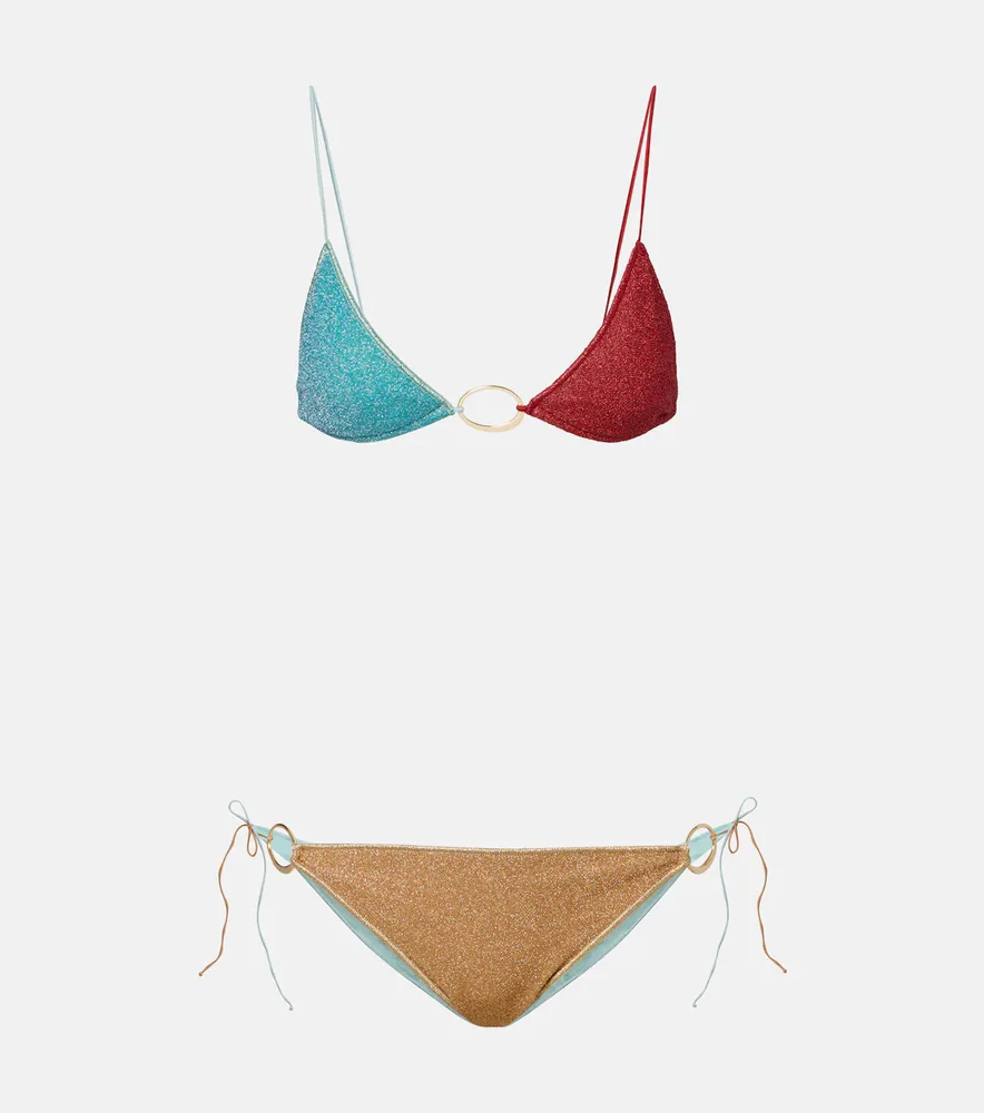Lumière colorblocked bikini