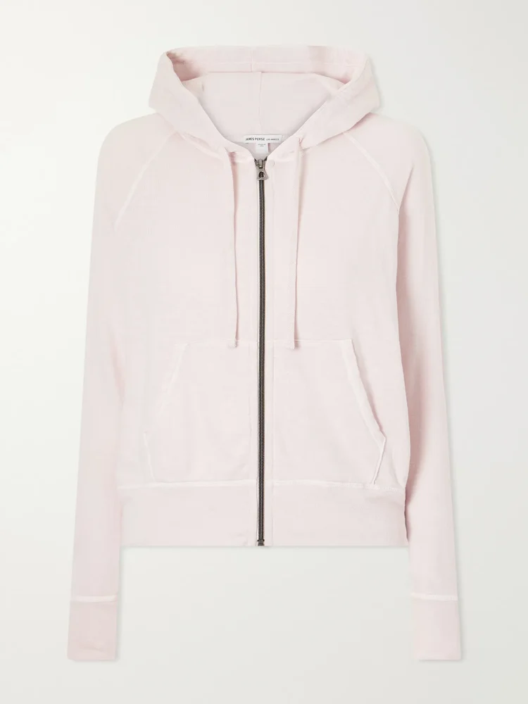 Vintage French cotton-terry hoodie