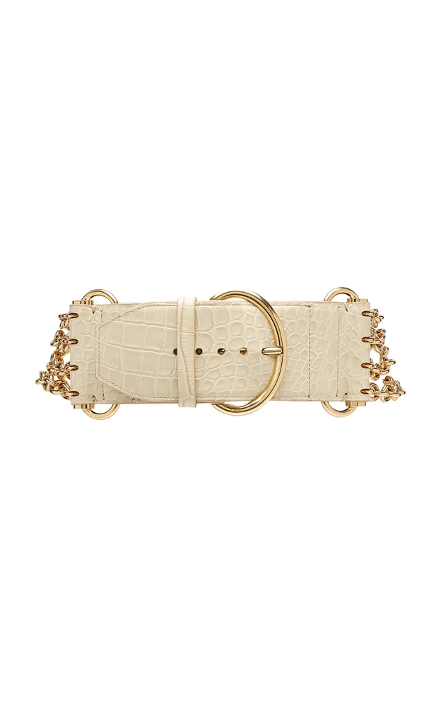 Camera Leather Chain Belt
