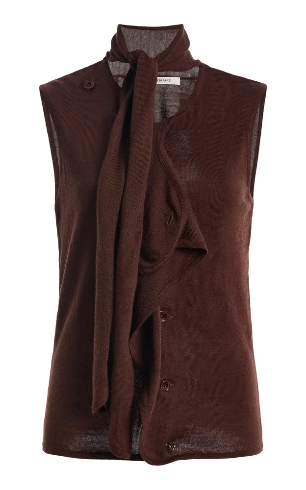 Asymmetrical Jersey Knit Vest