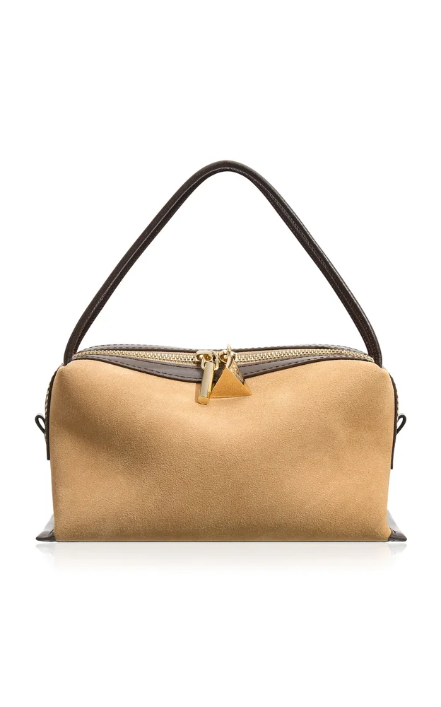 Gold Suede Café Mini Bag