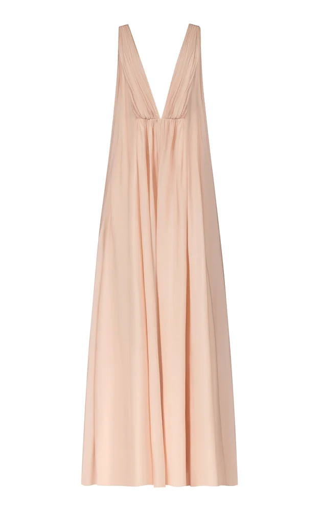 Angelina Silk Habotai Maxi Dress